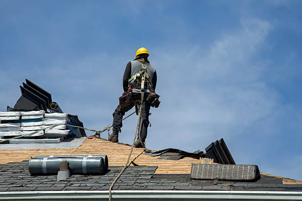 Professional Flat Roof Repair technician working in Smock, PA